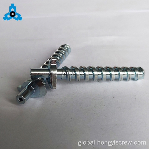 Double Thread Screw Cold Forged Double Ended Machine Trapezoid Head Bolts Supplier